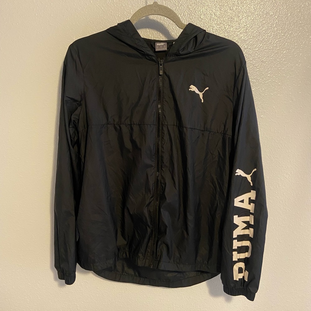 Black Puma windbreaker medium